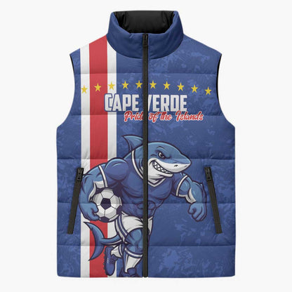 Cape Verde Pride Custom Sleeveless Puffer Jacket The First Voyage Of Champions