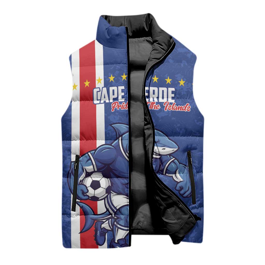 Cape Verde Pride Custom Sleeveless Puffer Jacket The First Voyage Of Champions