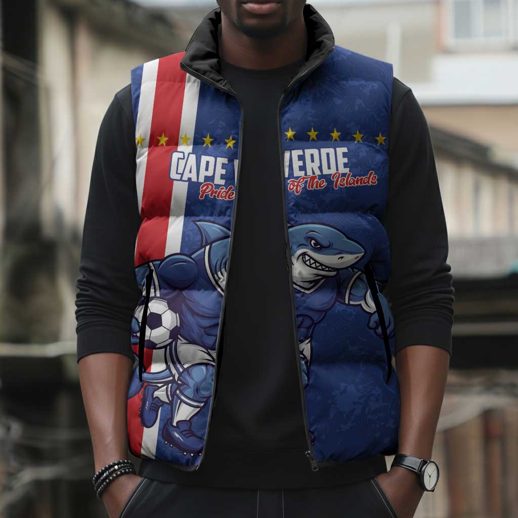 Cape Verde Pride Custom Sleeveless Puffer Jacket The First Voyage Of Champions