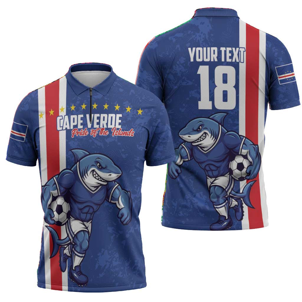 Cape Verde Pride Custom Zipper Polo Shirt The First Voyage Of Champions