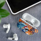Christmas Cape Verde AirPods Case Funny Shark Surfing