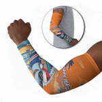 Christmas Cape Verde Arm Sleeves Funny Shark Surfing