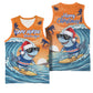 Christmas Cape Verde Basketball Jersey Funny Shark Surfing LT18