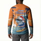 Christmas Cape Verde Button Sweatshirt Funny Shark Surfing
