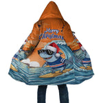 Christmas Cape Verde Cloak Funny Shark Surfing