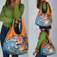 Christmas Cape Verde Grocery Bag Funny Shark Surfing - African Pride