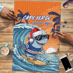Christmas Cape Verde Puzzle Funny Shark Surfing