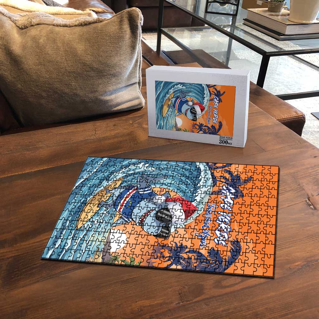 Christmas Cape Verde Puzzle Funny Shark Surfing