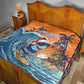 Christmas Cape Verde Quilt Funny Shark Surfing - African Pride