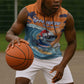 Christmas Cape Verde Sleeveless Hoodie Funny Shark Surfing - African Pride