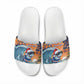 Christmas Cape Verde Slide Sandals Funny Shark Surfing