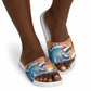 Christmas Cape Verde Slide Sandals Funny Shark Surfing