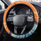 Christmas Cape Verde Steering Wheel Cover Funny Shark Surfing - African Pride
