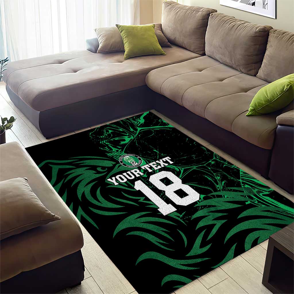 Custom Nigeria Football Area Rug Super Eagles Power