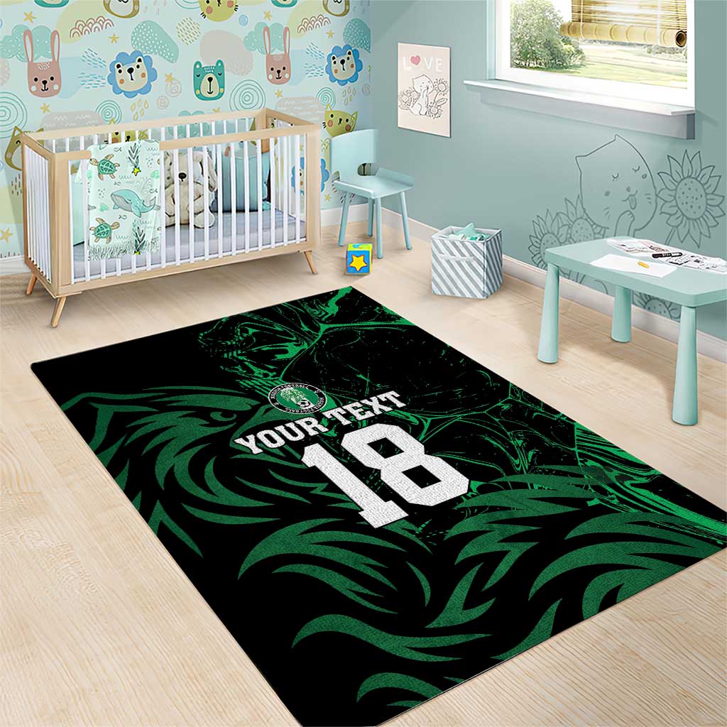 Custom Nigeria Football Area Rug Super Eagles Power
