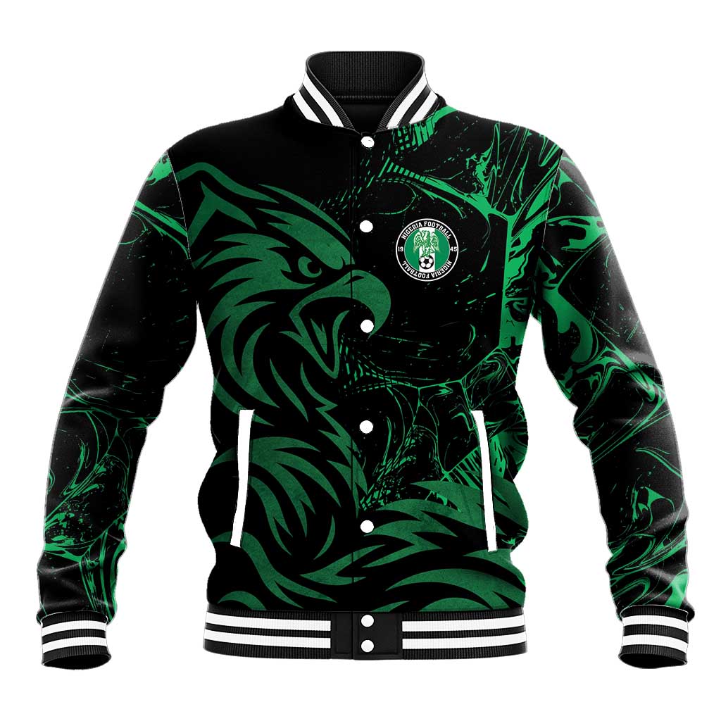 Custom Nigeria Football Baseball Jacket Super Eagles Power