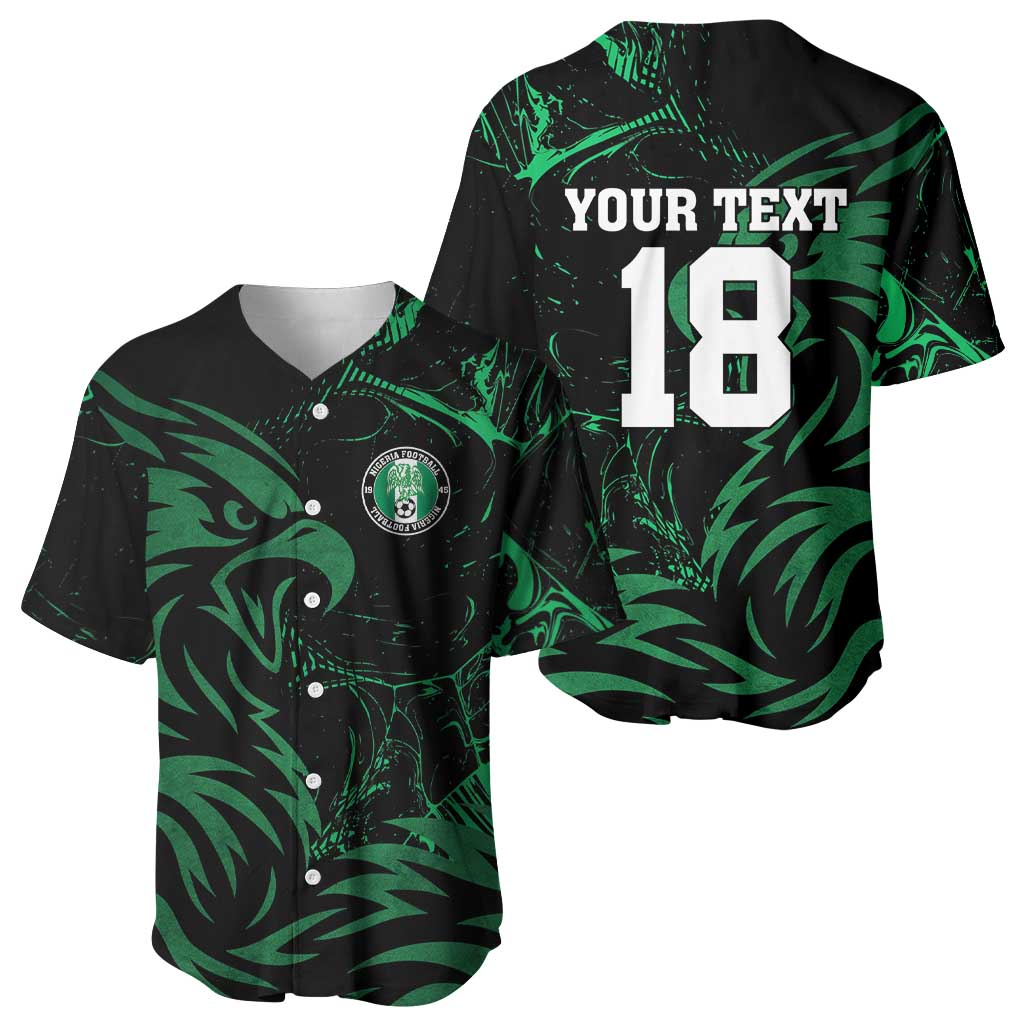 Custom Nigeria Football Baseball Jersey Super Eagles Power