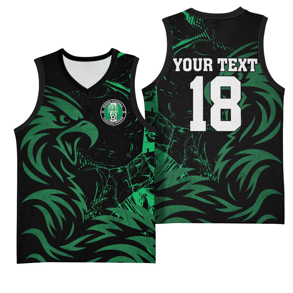 Custom Nigeria Football Basketball Jersey Super Eagles Power