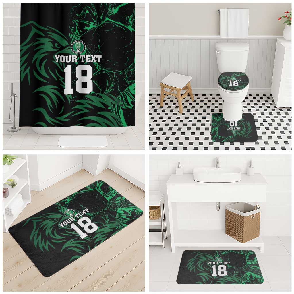 Custom Nigeria Football Bathroom Set Super Eagles Power