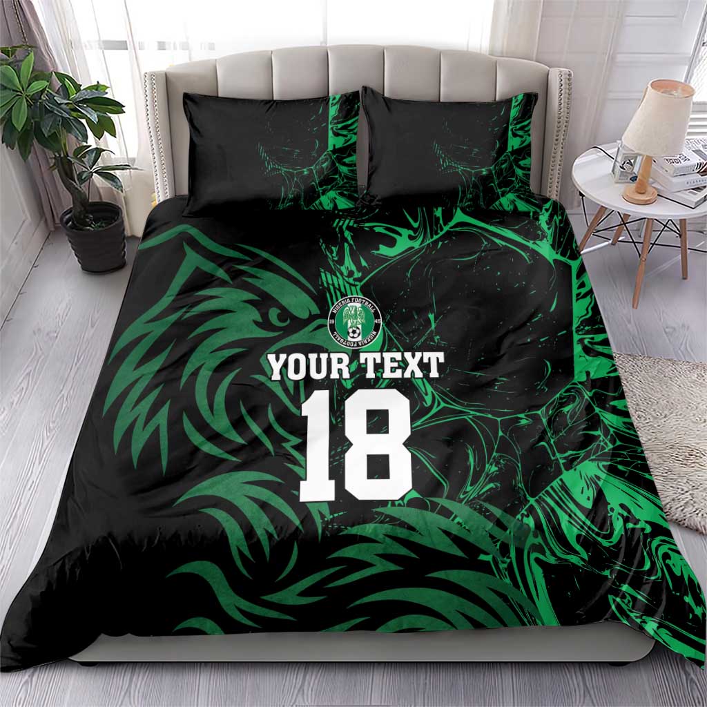Custom Nigeria Football Bedding Set Super Eagles Power