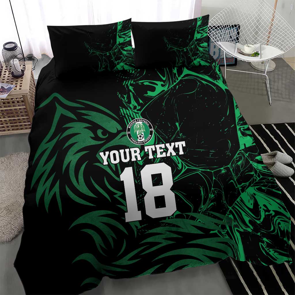 Custom Nigeria Football Bedding Set Super Eagles Power