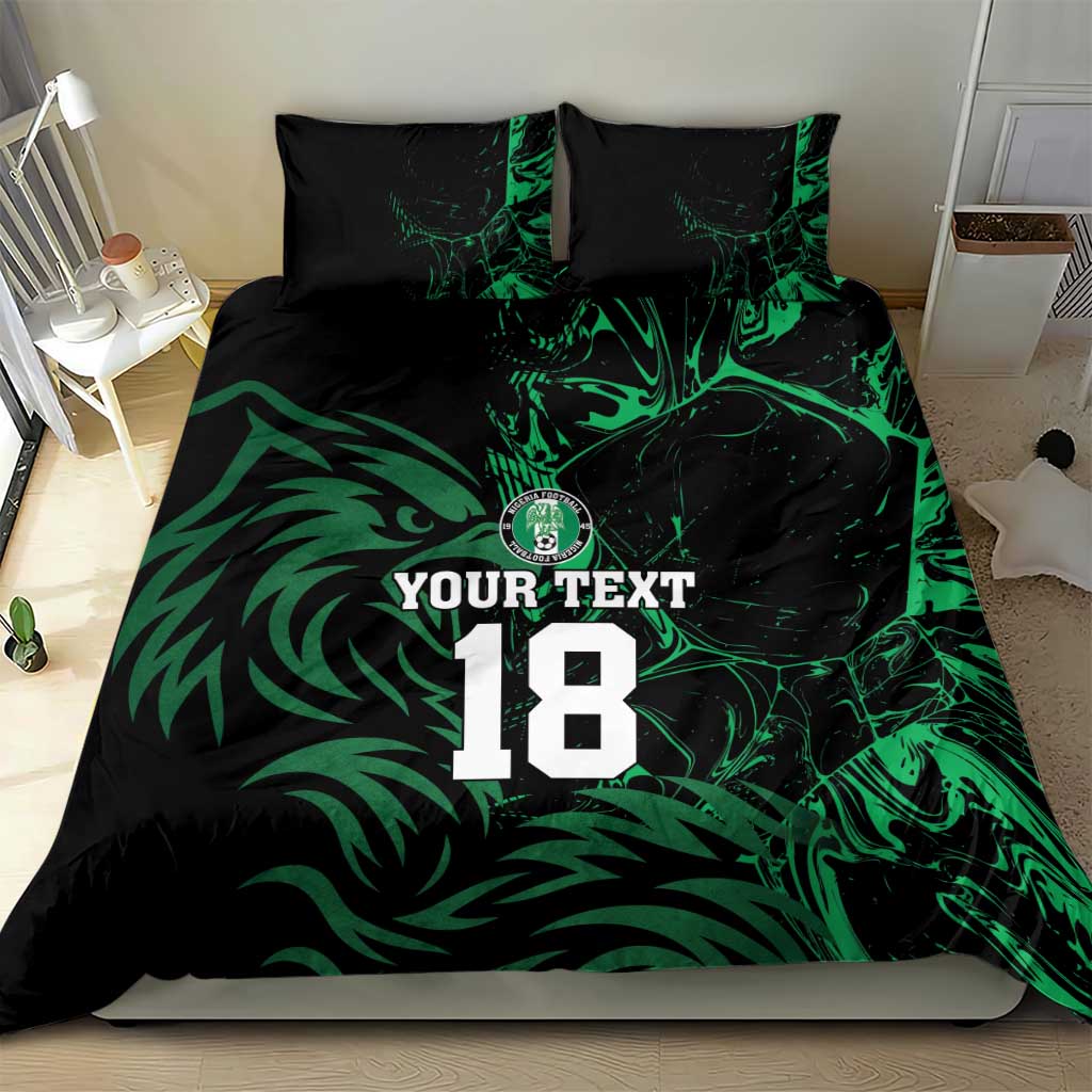 Custom Nigeria Football Bedding Set Super Eagles Power