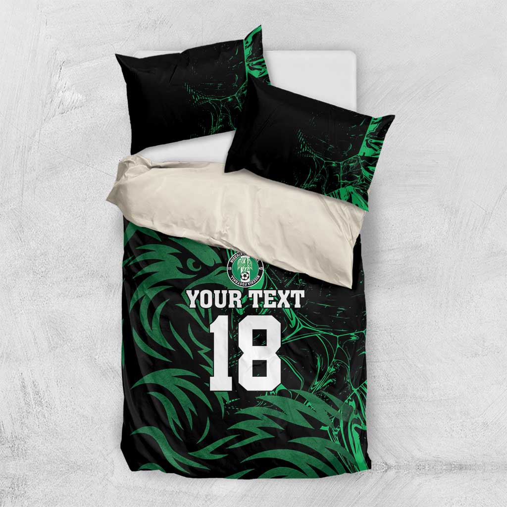 Custom Nigeria Football Bedding Set Super Eagles Power