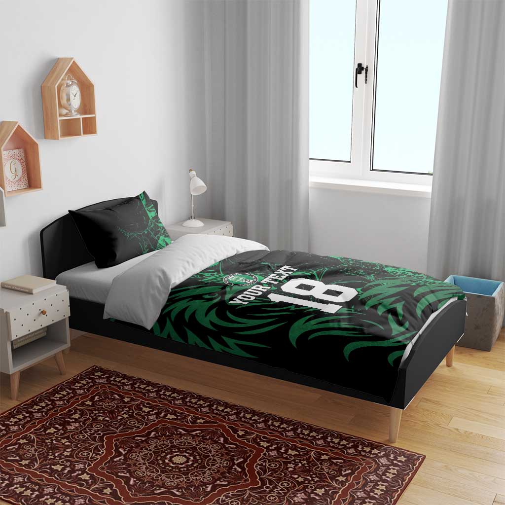 Custom Nigeria Football Bedding Set Super Eagles Power