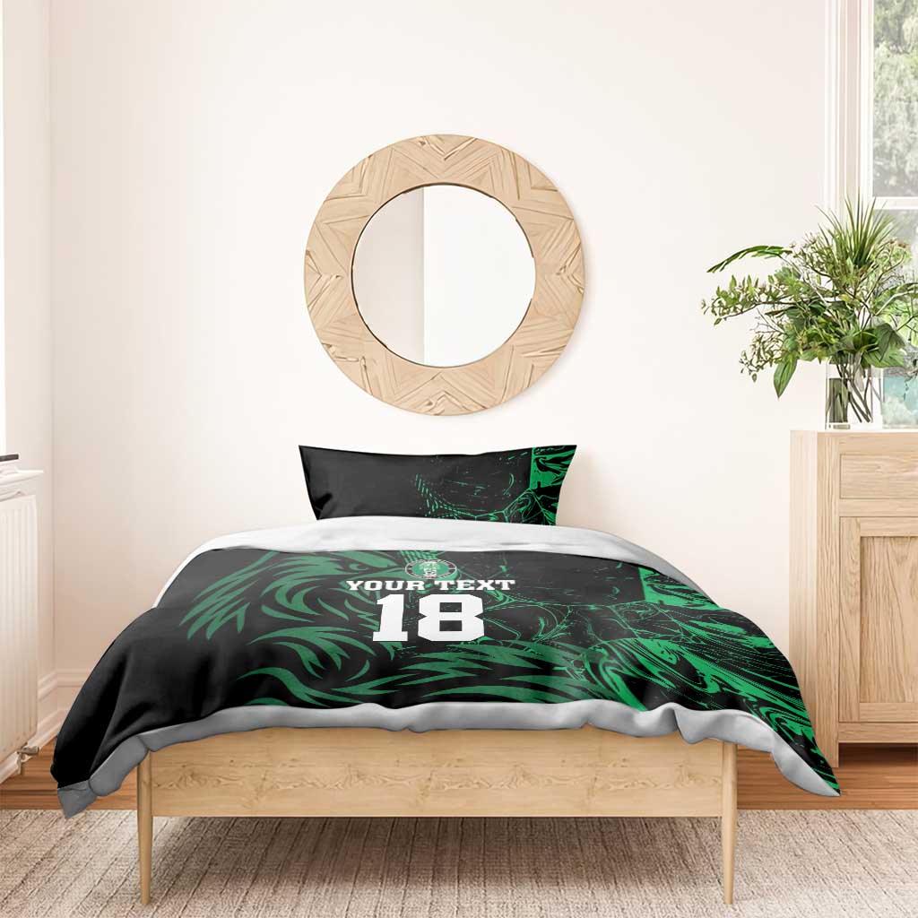 Custom Nigeria Football Bedding Set Super Eagles Power