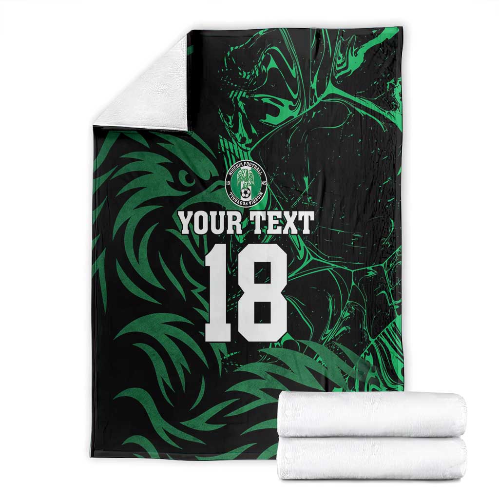 Custom Nigeria Football Blanket Super Eagles Power
