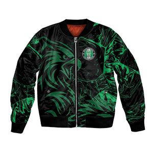 Custom Nigeria Football Bomber Jacket Super Eagles Power