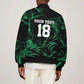 Custom Nigeria Football Bomber Jacket Super Eagles Power