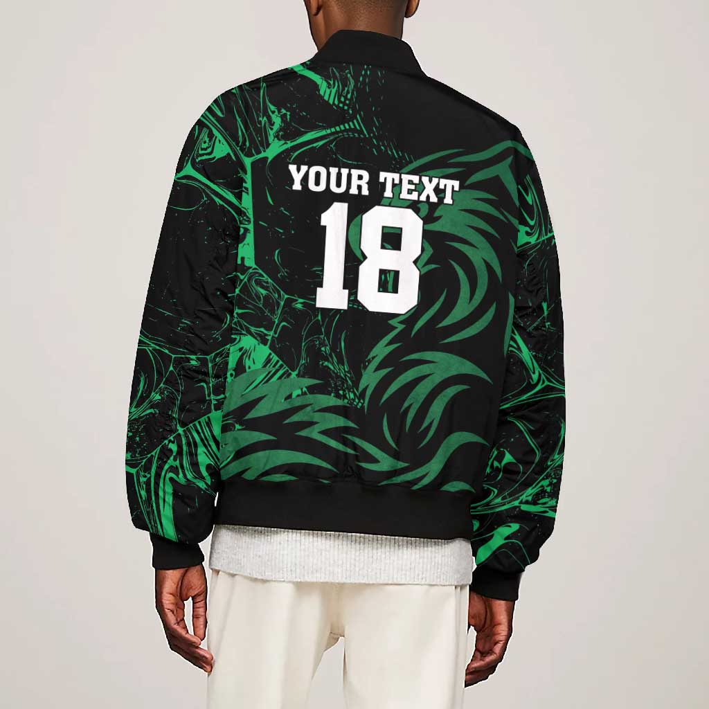 Custom Nigeria Football Bomber Jacket Super Eagles Power