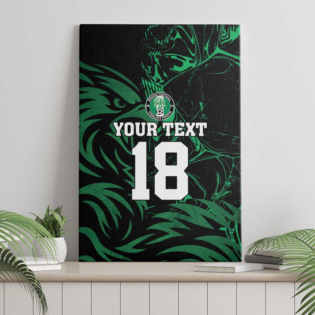 Custom Nigeria Football Canvas Wall Art Super Eagles Power