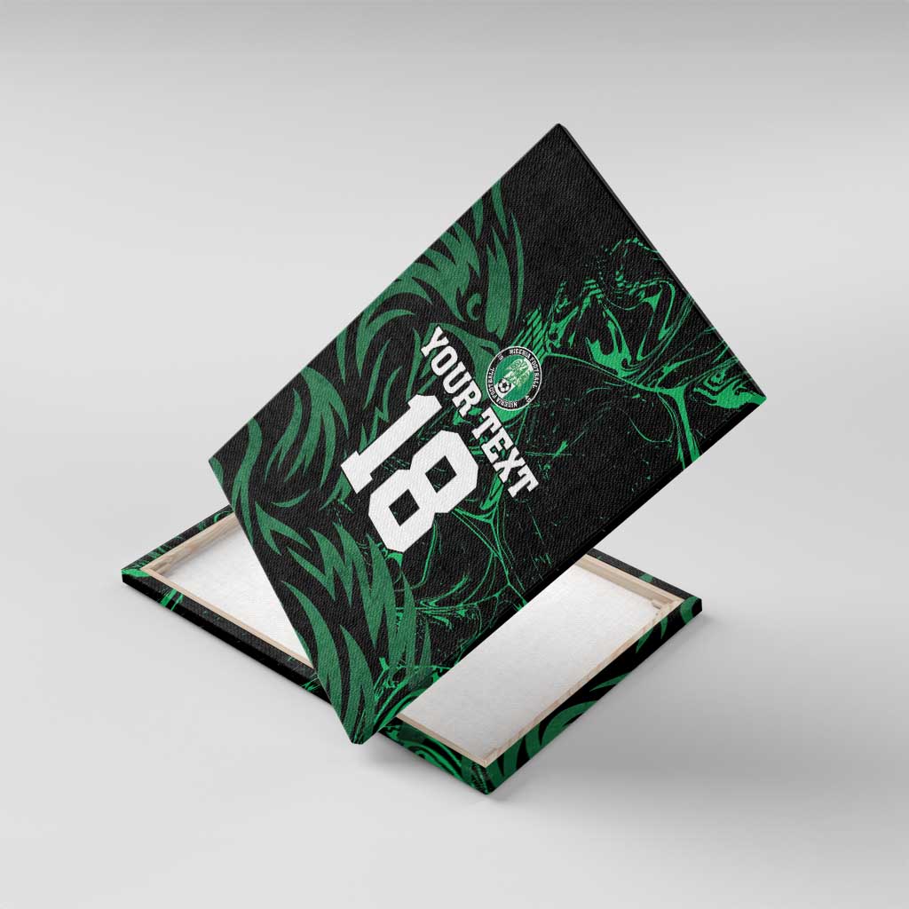 Custom Nigeria Football Canvas Wall Art Super Eagles Power
