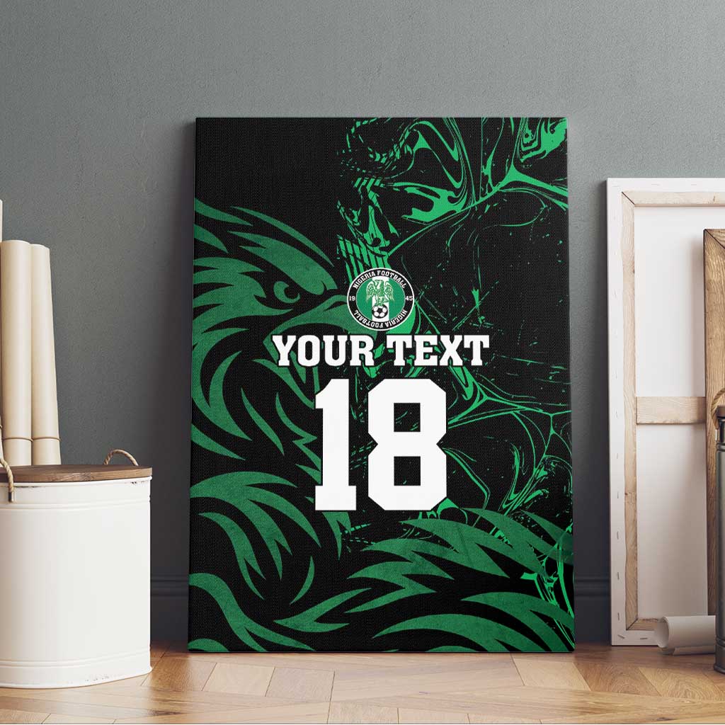 Custom Nigeria Football Canvas Wall Art Super Eagles Power