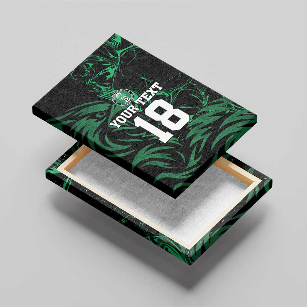 Custom Nigeria Football Canvas Wall Art Super Eagles Power
