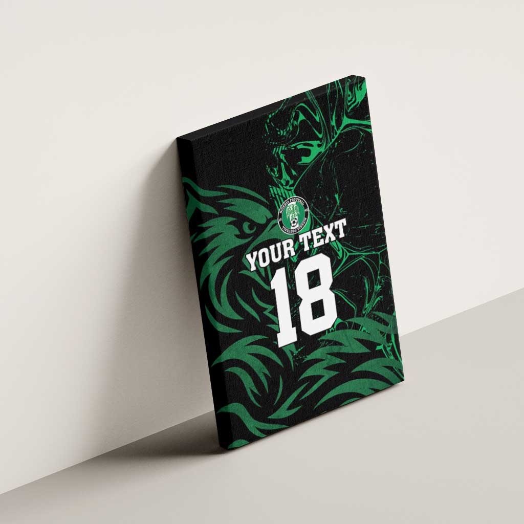 Custom Nigeria Football Canvas Wall Art Super Eagles Power