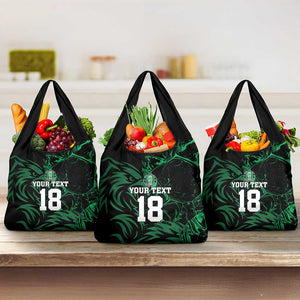 Custom Nigeria Football Grocery Bag Super Eagles Power