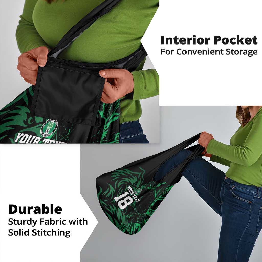 Custom Nigeria Football Grocery Bag Super Eagles Power