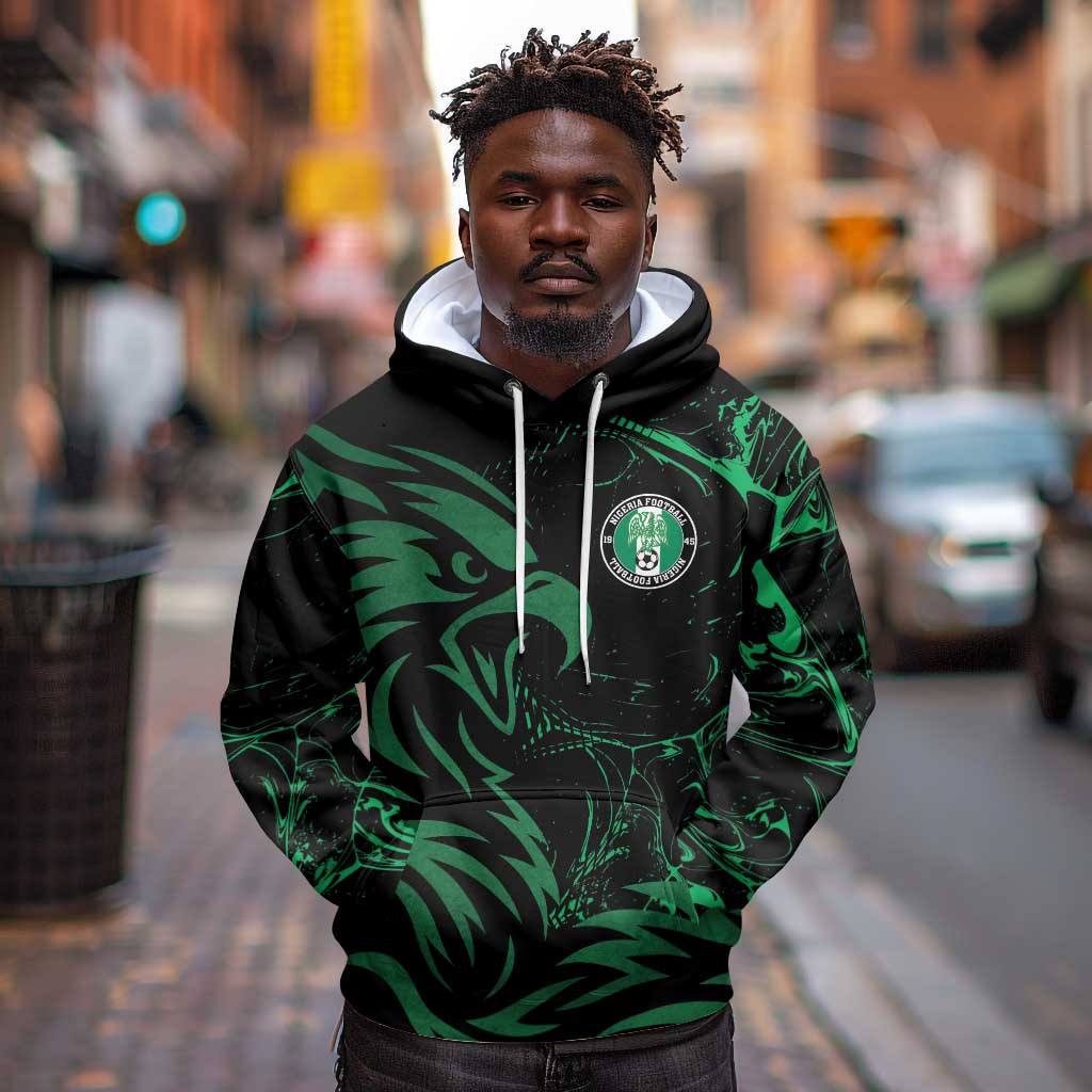 Custom Nigeria Football Hoodie Super Eagles Power