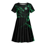 Custom Nigeria Football Kid Short Sleeve Dress Super Eagles Power