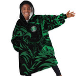 Custom Nigeria Football Kid Wearable Blanket Hoodie Super Eagles Power