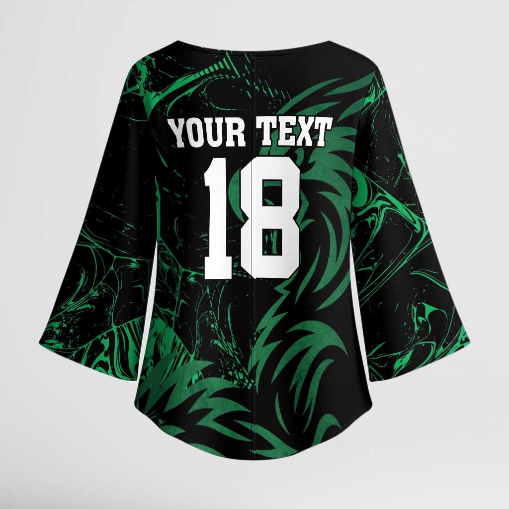 Custom Nigeria Football Kimono Sleeve Blouse Super Eagles Power