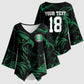 Custom Nigeria Football Kimono Sleeve Blouse Super Eagles Power