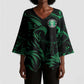 Custom Nigeria Football Kimono Sleeve Blouse Super Eagles Power