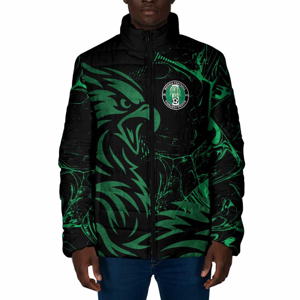 Custom Nigeria Football Padded Jacket Super Eagles Power