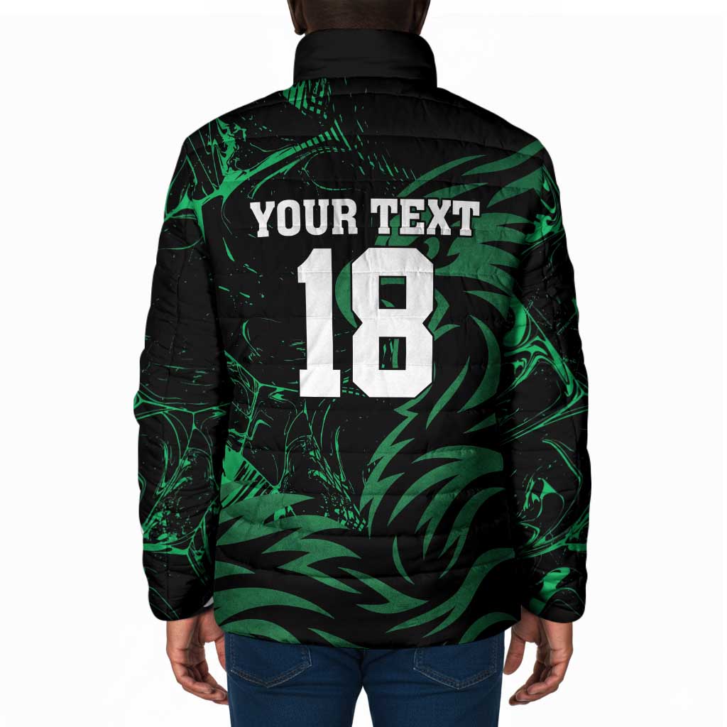 Custom Nigeria Football Padded Jacket Super Eagles Power