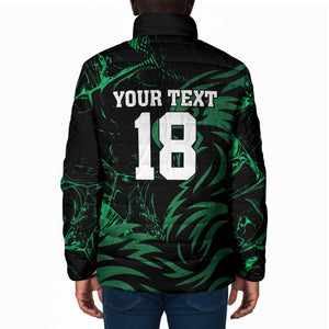 Custom Nigeria Football Padded Jacket Super Eagles Power
