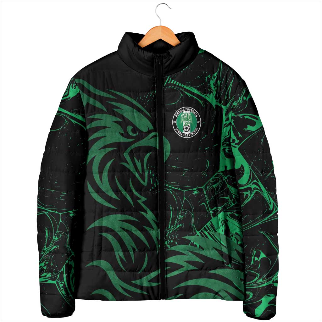 Custom Nigeria Football Padded Jacket Super Eagles Power